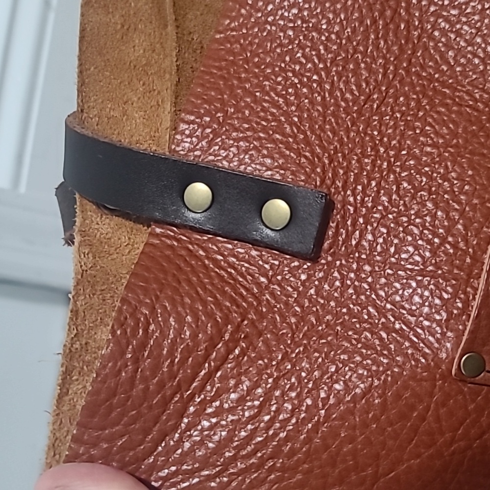 Portland Leather Goods Medium Classic Tote Bag Maple Pebbly Rare - Picture 9 of 10